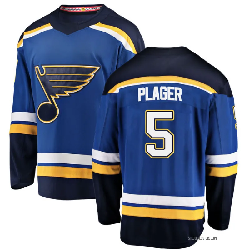 Blue Men's Bob Plager St. Louis Blues Breakaway Home Jersey