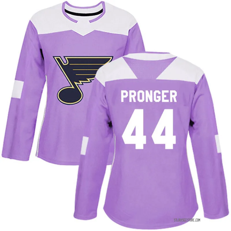 Purple Women's Chris Pronger St. Louis Blues Authentic Hockey Fights Cancer Jersey