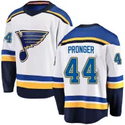 White Men's Chris Pronger St. Louis Blues Breakaway Away Jersey